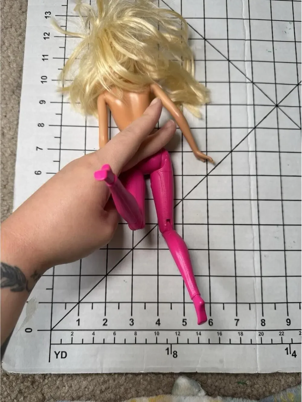 2014 Mattel Barbie #CLD94 Barbie Doll Articulated Pink Legs